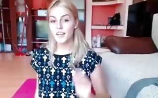 Marvelous blonde boyish lets off her belly and sultry underwear in porn